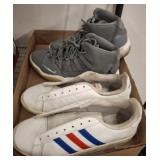 JORDANS SIZE 9.5, ADIDAS SIZE 10.5