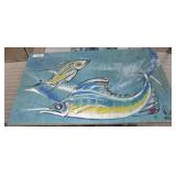 SIGNED SEA LIFE SCENE ON BOARD