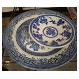 CHURCHILL AND STERLING BLUE AND WHITE PLATES
