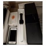 APPLE WATCH, PHONE, IPOD, AND STATION