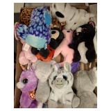 ASSORTED PLUSH TY BEANIES AND TOYS