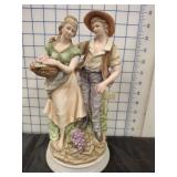 CERAMIC BERRY PICKER FIGURINE 10IN