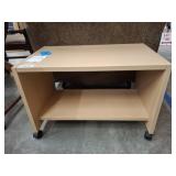1 SHELF TABLE ON CASTERS