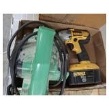 HITACHI HAND PLANE AND DEWALT IMPACT NO CHARGER