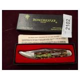 WINCHESTER BLUE GRASS CULTERY FOLDING KNIFE
