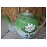 METAL ENAMEL TEA POT