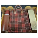 VINTAGE AMERICAN THERMOS TOTE AND ACCESSORIES
