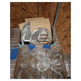 BEVELED 6" CIRCULAR MIRRORS, TRAY LOT