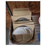 BEVELED 6" CIRCULAR MIRRORS, TRAY LOT