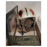 MILITARY AVIATORS HELMET AND ACCESSORIES, PHOTO,
