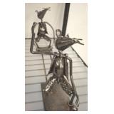 METAL ART MOUSE WINE HOLDER