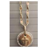 MARKED .925 GOLDTONE NECKLACE
