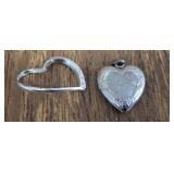 MARKED .925 HEART PENDANTS