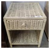 1 DRAWER WICKER NIGHT STAND