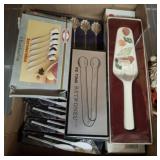 COCKTAIL FORKS AND SERVING PCS