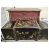 ORIENTAL JEWELRY BOX AND DECORATIVE JEWELRY BOX