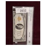 GRADED 1928 10$ GOLD CERTIFICATE