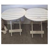 PR ROUND FOLDING SIDE TABLES