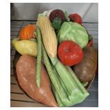 GLAZED CERAMIC FRUIT BOWL
