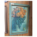 SIGNED/DATED FLOWERS SCENE