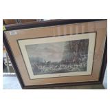 THE MEET AT BLAGDON FOX HUNT PRINT