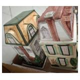 CERAMIC VILLAGE COOKIE JARS