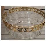 GOLD TRIM SERVING BOWL