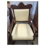 VINTAGE PLATFORM ROCKER W/ FRONT CASTERS
