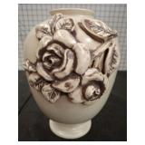 GLAZED CERAMIC DECORATIVE VASE