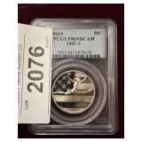 GRADED 1992-S OLYMPIC HALF DOLLAR