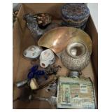 ORIENTAL DECOR, BRASS, TIN, MISC