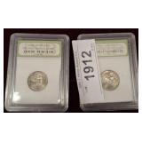 2 PIECE GRADED 2006 JEFFERSON NICKELS