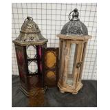 2 PC LANTERNS 14IN