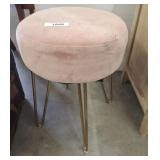 UPHOLSTERED TOP STOOL W/ HAIRPIN LEGS