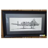 SIGNED/NUMBERED WARTHOG AIRCRAFT PRINT
