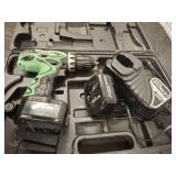 HITACHI 12V DRILL SET WITH 2 BATTERIES AND CHARGER