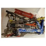 CAULK GUNS AND ASSORTED TOOLS