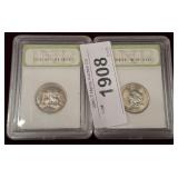 2005 D, 2006 S GRADED WASHINGTON QUARTERS