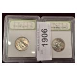 2 PIECE GRADED 2005 D STATE QUARTERS