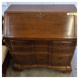 KAPLAN FURNITURE 4 DRAWER SLANT FRONT DESK