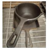 CAST IRON POT AND BREAD TOASTER