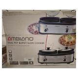 AMBIANO DUAL POT SLOW COOKER