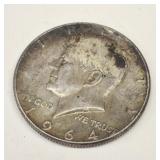 1964 KENNEDY SILVER HALF DOLLAR