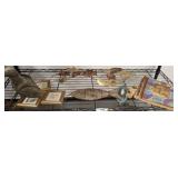 GROUP OF DECOR, MYRTLE BEACH BOOK, METAL AND