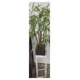 METAL PLANT STAND, ARTIFICIAL PLANT