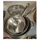STAINLESS STEEL POTS AND PANS