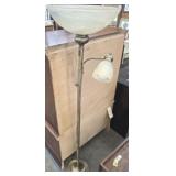 2 LIGHT FLOOR LAMP WITH GLASS SHADES