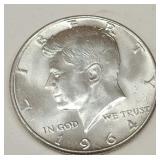 1964 KENNEDY SILVER HALF DOLLAR