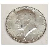 1964 KENNEDY SILVER HALF DOLLAR