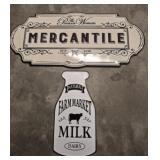 PIONEER WOMAN WALL DECOR, MILK SIGN